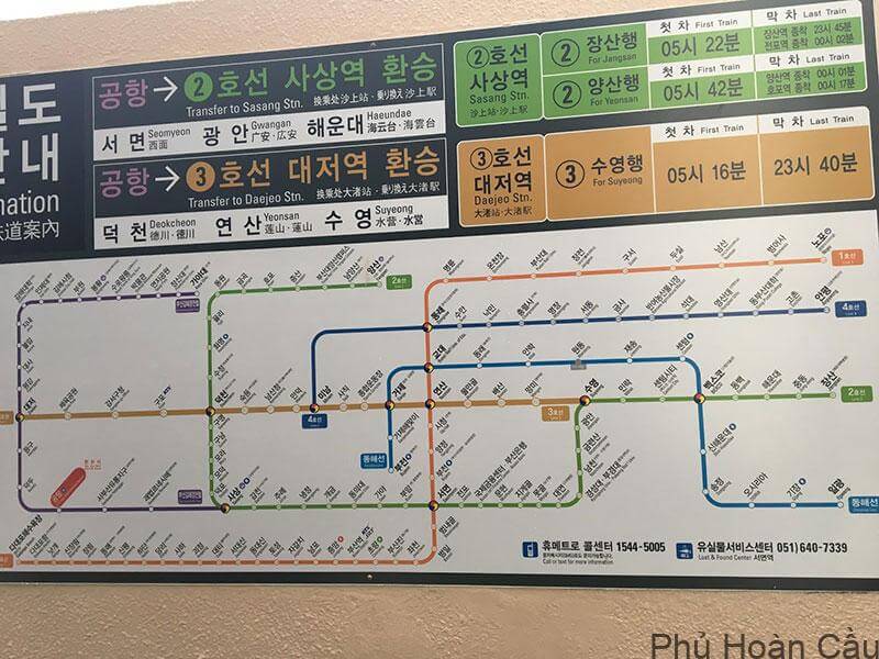Bản đồ tàu điện ngầm trong ga tàu