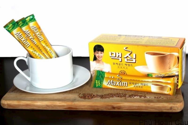 Cafe Maxim Hàn Quốc dạng gói là phổ biến nhất